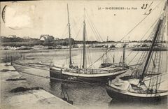 CPA Bateau St Georges Le port 