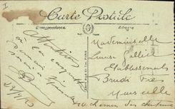 Barco de Burdeos de la POSTAL de la VENDIMIA el puerto y los muelles