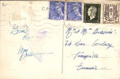 Barco Mourillon de Toulon de la POSTAL de la VENDIMIA