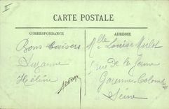 VINTAGE POSTCARD Boat Trouville heavy sea