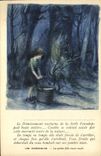 CPA Illustrateur Poulbot Victor Hugo Les Miserables La petite fille toute seule 