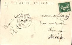 VINTAGE POSTCARD Rambouillet the hive the lesson of botany