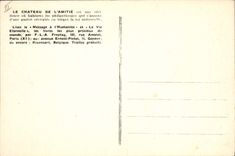 CPA Le chateau de l'amitie