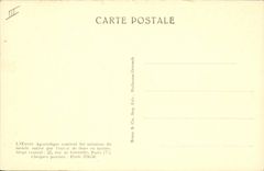 VINTAGE POSTCARD Geographical map of France of apostolic work