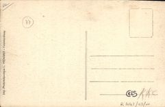 VINTAGE POSTCARD Public school of the Seine and Marne School Uruguay France the Raised lesson of kitchen preparing the menu of the day