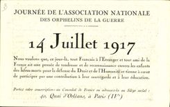 La POSTAL Malleterre glorioso general de la VENDIMIA inhabilitó a ex-serviceman de la colonia huérfana de Marne Saint de cabo Ferrat de Jean