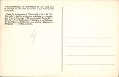 VINTAGE POSTCARD the castle of Abundance