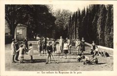 CPA Les enfants du royaume de la paix Croquet 