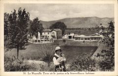 VINTAGE POSTCARD the new ground or justice and the bienvaillance live