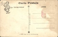 CPA Fantaisie Illustrateur Afrique du Nord Sidi Mohame sur Burnousplan avion