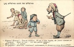 CPA Fantaisie Illustrateur Afrique du Nord Les affaires sont les affaires