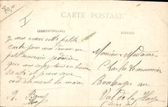 VINTAGE POSTCARD Militaria St Mihiel July 14th, 1913 Ravelled of the 25th battalion of hunters