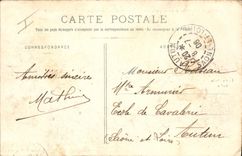 La POSTAL Militaria de la VENDIMIA reexaminado del vigésimo cuerpo del ejército pasó por general Bailloud Plate de Malzeville