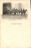 CPA Militaria 4eme regiment d'artillerie Chevaux