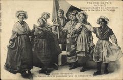 CPA Folklore Savoie Danse savoyarde 