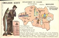 CPA Emulsion Scott Poisson Departement Allier Moulins Montlucon La palisse