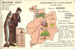 CPA Emulsion Scott Poisson Departement Ille et Vilaine Rennes St malo Fougeres Redon