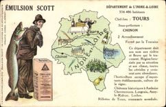CPA Emulsion Scott Poisson Departement Indre et loire Tours Chinon
