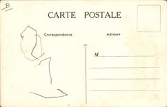 El departamento de Scott Poisson de la emulsión de la POSTAL de la VENDIMIA adorna el caballo de Alenzón