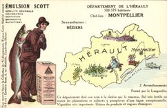 CPA Emulsion Scott Poisson Departement Herault Montpellier Poisson Peche