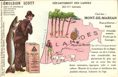 CPA Emulsion Scott Poisson Departement Landes Mont de Marsan