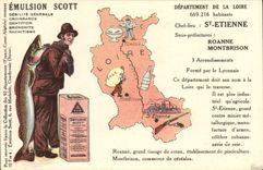 CPA Emulsion Scott Poisson Departement Loire St Etienne Roanne Montbrison