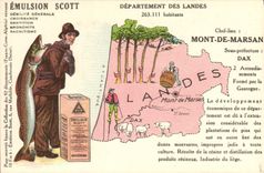 CPA Emulsion Scott Poisson Departement Landes Mont de Marsan