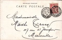 VINTAGE POSTCARD Monks the writing through the old Middle Ages TOP Calendar August 1904