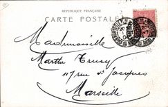 CPA Moines L'ecriture a travers les ages Romains Epoque d'Auguste TOP Calendrier Juin 1904