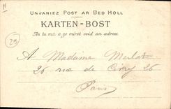 CPA Faiencerie bretonne de la grande maison HB Quimper Lancement du tour TOP