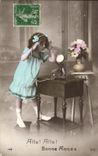 CPA Fantaisie Telephone Enfant