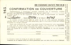 CPA Photographie Assurace Appareil Leica de Leitz Lloyd's de Londres Cane Agence Kirwan Rue de Paradis Paris TOP
