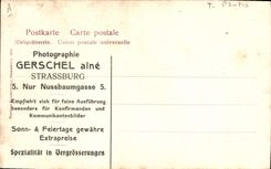 CPA Strassburg Vater Rhein Photographie Gerschel aine Strasbourg