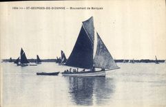CPA Bateau Peche St Georges de Didonne Mouvement de barques 