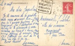 El barco de la POSTAL de la VENDIMIA pesca el barco de pecadores