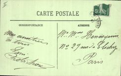 VINTAGE POSTCARD Bateau Fishes has low tide