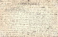 VINTAGE POSTCARD Bateau Fishes End-of-day