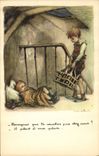 CPA Fantaisie Illustrateur Poulbot 