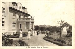 VINTAGE POSTCARD safety in the residence