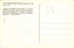 VINTAGE POSTCARD the entry of a station of justice