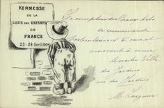 CPA Kermesse de la ligue des enfants de France 1904