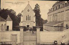 VINTAGE POSTCARD Holy Calais Sainte Childhood View