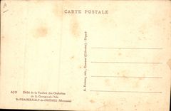 La POSTAL de la VENDIMIA enmarañó la venda de cobre amarillo de los huérfanos de St Jorte de la isla St Fraimbault de Prieres