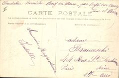 POSTAL Maria de la VENDIMIA en la fundación interior de Marne Borniche