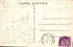 VINTAGE POSTCARD Salernes Institute in the open air court