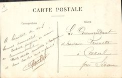 VINTAGE POSTCARD working Circle Holy Thomas Rheims 1909 Jeanne d' Arc the king anoblit the queen