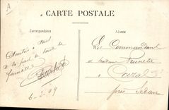 VINTAGE POSTCARD working Circle Holy Thomas Rheims 1909 Jeanne d' Arc Jeanne on her roughing-hew