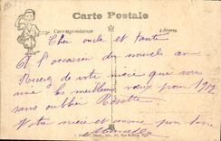 CPA Fantaisie Illustrateur Bonne annee