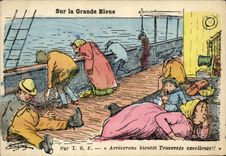 CPA Fantaisie Illustrateur Sur la grande Bleue par TSF