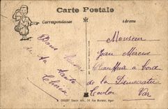 VINTAGE POSTCARD Fantasy Illustrator Earthquakes in Algeria